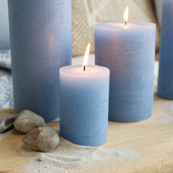 Chic Antique, Macon Bloklys, H10 cm. x �7 cm. Sky Blue