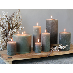 Chic Antique, Macon Bloklys, H10 cm. x 7 cm., Oliven