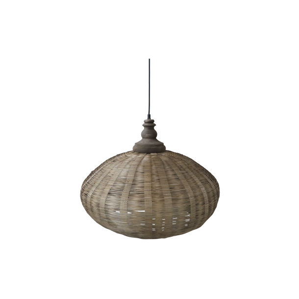 Chic Antique Lampe i rattanflet H46/�62 cm Natur