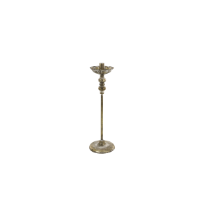 Chic Antique Vire Lysestage H40/�12 cm Antique messing
