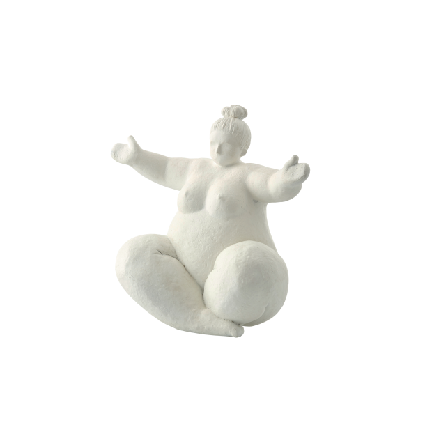 Lene Bjerre, Serafina Kvinde Figur H24 cm. Hvid