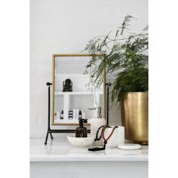 Nordal MARBLE Fad, 17 cm, Hvid marmor