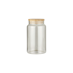 Ib Laursen Glaskrukke m/bambuslg, 1000 ml.