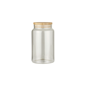 Ib Laursen Glaskrukke m/bambuslg, 1000 ml.