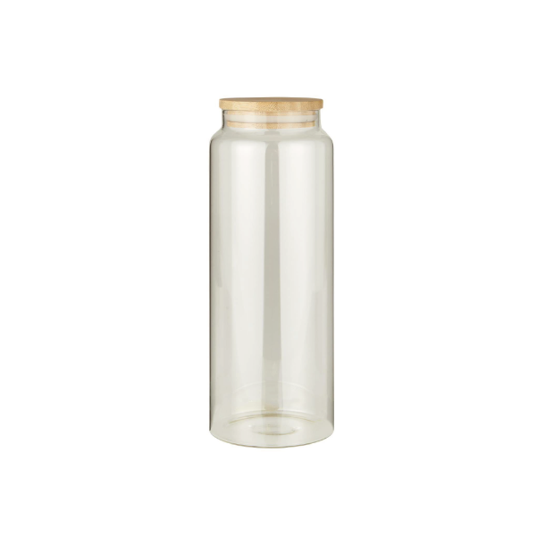Ib Laursen Glaskrukke m/bambuslg, 1750 ml.