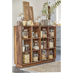 Ib Laursen Glaskrukke m/bambuslg, 1300 ml.