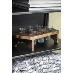 Ib Laursen Quiltet plaid, B130 cm x L180 cm, Hvid m/sort paisley