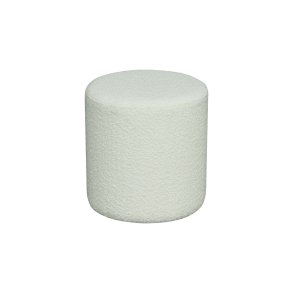 House Nordic Ejby Puf i boucl, H36 cm. Hvid