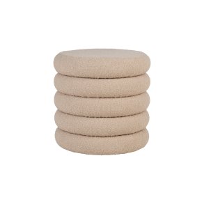 House Nordic Brooklyn Puf m. opbevaring i boucl, H44 cm. Beige