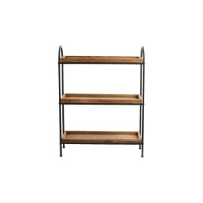 Nordal PATNA Reol m. 3 hylder, H63 cm. Sort/Tr