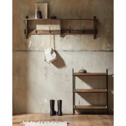 Nordal PATNA Reol m. 3 hylder, H63 cm. Sort/Tr