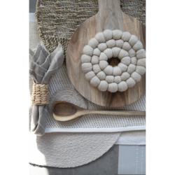 FONDACO RULLE Bordskner, 19 cm, Beige