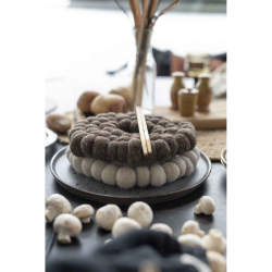 FONDACO RULLE Bordskner, 19 cm, Nougat