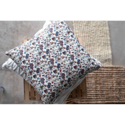 FONDACO PETIT Pudebetrk, 50 cm x 50 cm, Bl m. blomstermnster