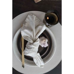 FONDACO VIDE Stofserviet, 45 cm x 45 cm. Offwhite