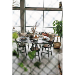 FONDACO MOANA Dkkeserviet, 38 cm, Sort