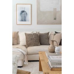 FONDACO CILLA Pudebetrk, 47 cm x 47 cm, Offwhite