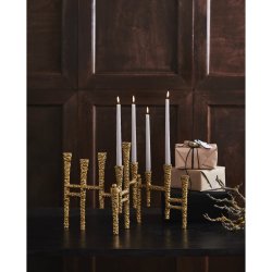 Nordal VAILA� 9-armet lysestage, L52 cm. Guld