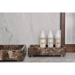 Nordal AYU Fad, H3,5 cm x B20,5 cm x L21,5 cm, Brun Marmor