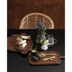 Nordal CAJUN Serveringsfad, 36 cm, Brun