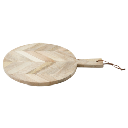 Nordal Rundt skrebrt i mangotr, diameter 44 cm, Natur