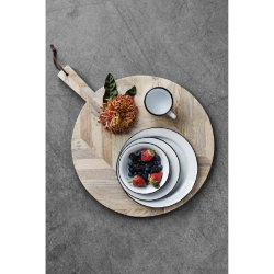 Nordal Rundt skrebrt i mangotr, diameter 44 cm, Natur