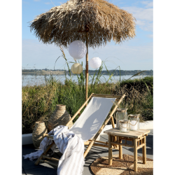 Chic Antique Rispapirlampe, Hvid, 30 cm. 