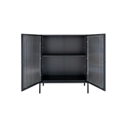 House Nordic Adelaide Vitrine, L35 cm x B90 cm x H110 cm, Sort
