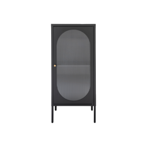 House Nordic Adelaide Vitrine, L35 cm x B50 cm x H110 cm, Sort