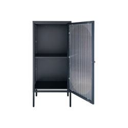 House Nordic Adelaide Vitrine, L35 cm x B50 cm x H110 cm, Sort