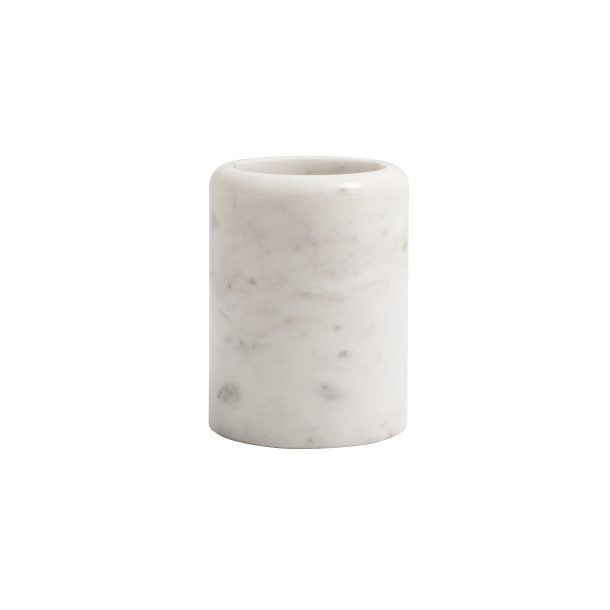 NordalMARBLE Tandkrus, H10 cm, Hvid marmor