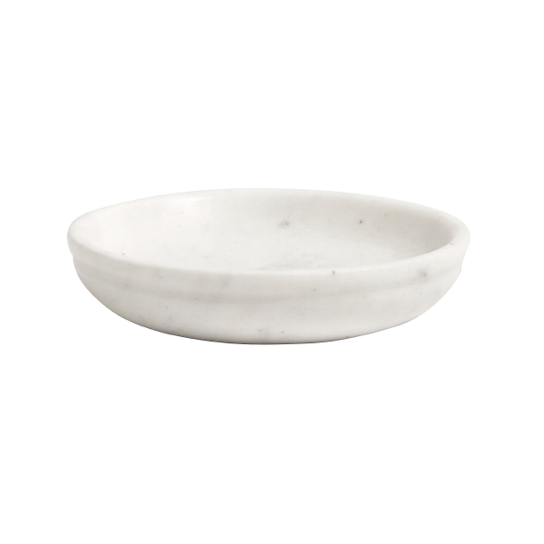 Nordal MARBLE Sbeskl, 10 cm, Hvid marmor 