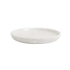 Nordal MARBLE Fad, 17 cm, Hvid marmor
