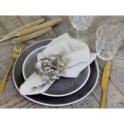 Chic Antique Servietring Vire, Antique Messing