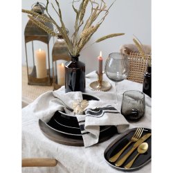 Chic Antique Servietring m. blade,Messing