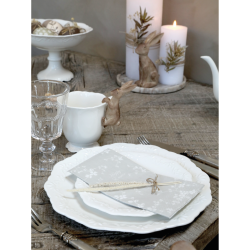 Chic Antique Hare til glas, H8 cm, Latte