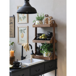 Chic Antique Grimaud Reol m. 3 hylder, H77 cm, Natur