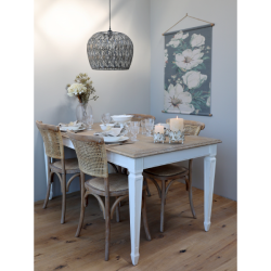 Chic Antique Fransk Spisestol m. fletsde &amp; ryg