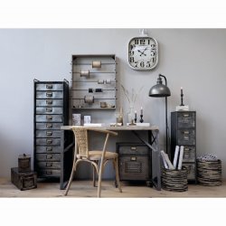 Chic Antique Fransk Spisestol m. fletsde &amp; ryg, H79 cm, Natur