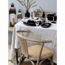 Chic Antique Fransk Spisestol m. fletsde &amp; ryg, H79 cm, Natur