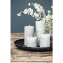 Ib Laursen Rustiklys, 7 cm x H10 cm, Lys Gr