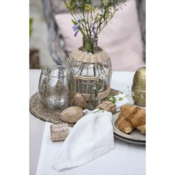 Ib Laursen Servietring i fin flet, 5 cm. Natur