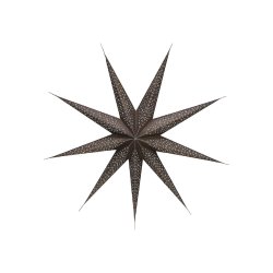 Chic Antique Vintage Papirstjerne, 90 cm. Chokolade m. glimmer
