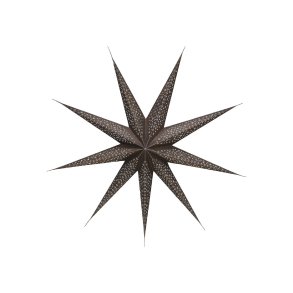 Chic Antique Vintage Papirstjerne, 90 cm. Chokolade m. glimmer