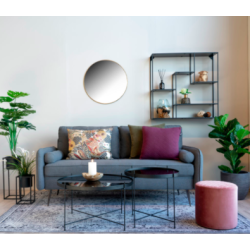 House Nordic JERSEY Spejl,  60 cm, Messingramme