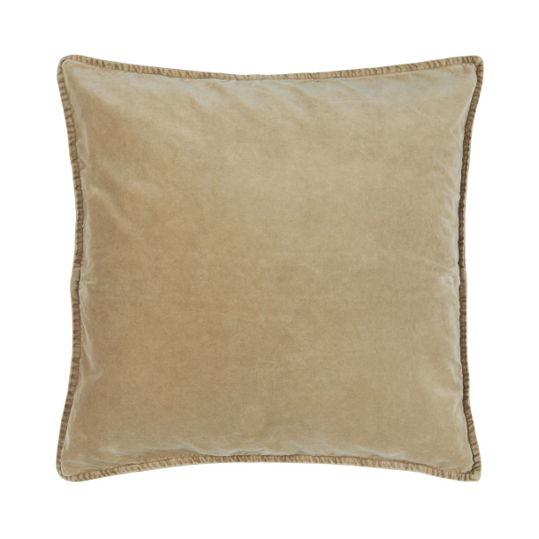 Ib Laursen velour pudebetrk, 52 cm x 52 cm, Honning