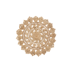 Nordal DOORY Dkkeserviet m. mnster, 45 cm, Natur, Jute