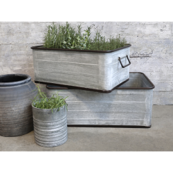 Chic Antique Kasser m. hndtag, st af 2, Zink