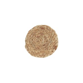 Ib Laursen Brik t/glas og flasker rund, 10 cm, Jute, Natur