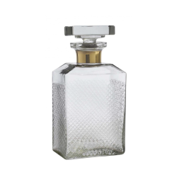  Nordal Karaffel i hndslebet glas,  H23 cm. 